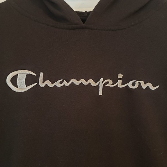 UNISEX - CHAMPION - Hoodie black french terry - TMedium - Picture 4 of 6